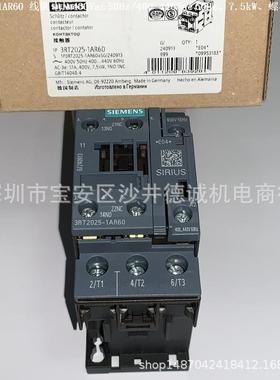 3RT2023-1AR60 接触器 线圈电压 400Vac 50Hz/400-440 60Hz