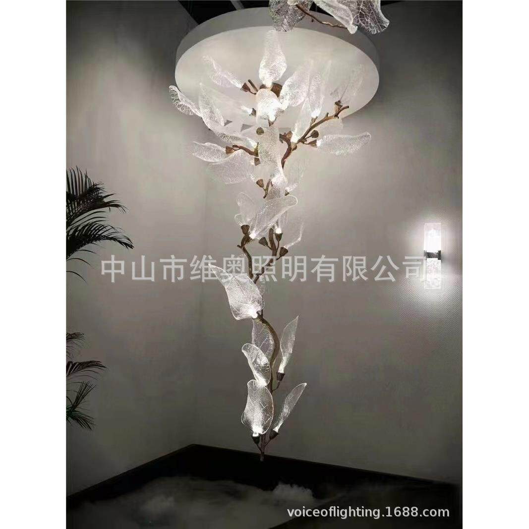 酒店大堂大型吊灯异形尺寸异形设计形状按图按样生产欢迎来厂考察