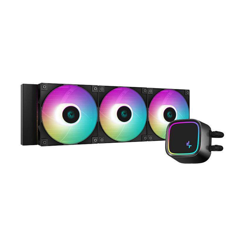 九州风神LE720/520冰元素360 cpu水冷散热器ARGB灯光风扇pwm调速