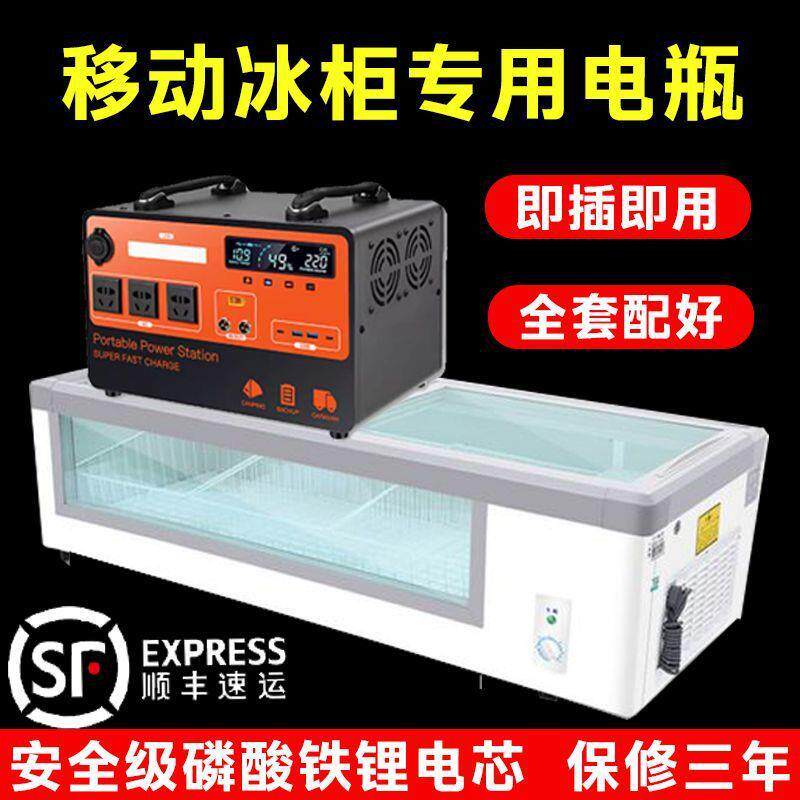 大功率夜市摆摊商用供电移动蓄电池电瓶冰箱柜展示柜专用220v电源