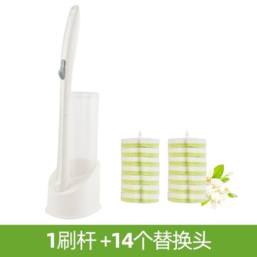 妙洁一次性马桶刷子p替换头家用卫生间厕所无死角清洁神器