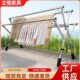 型摆摊落地1室内折叠家用20不锈钢晒被子x伸缩伸缩晾衣架衣架加长