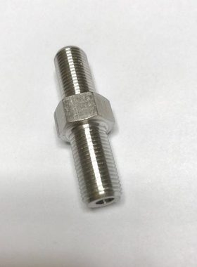 M10x1-M10x1 加长双外丝接头 两头都是外螺纹M10*1螺纹 总长44mm