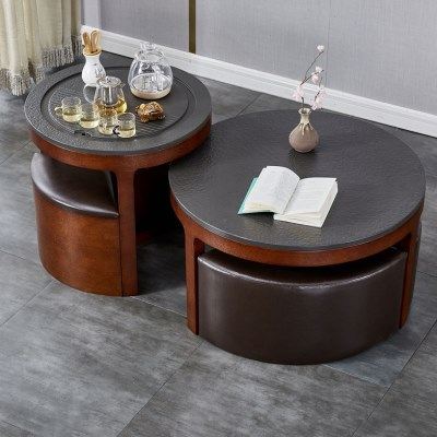 实木茶桌椅家用客厅圆形茶几桌简约火烧石自动上水阳台泡茶台茶机,住宅家具,茶几,淘宝优惠券,粉丝福利购,淘宝优惠卷