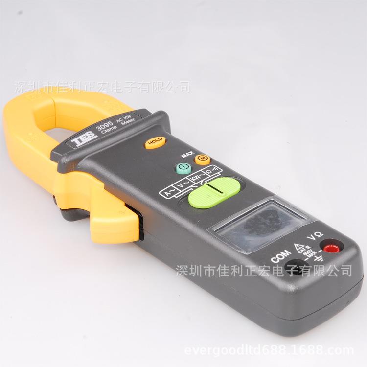泰仕TES-3095T手持式交直流钳表 数字钳形表 3位液晶显示器