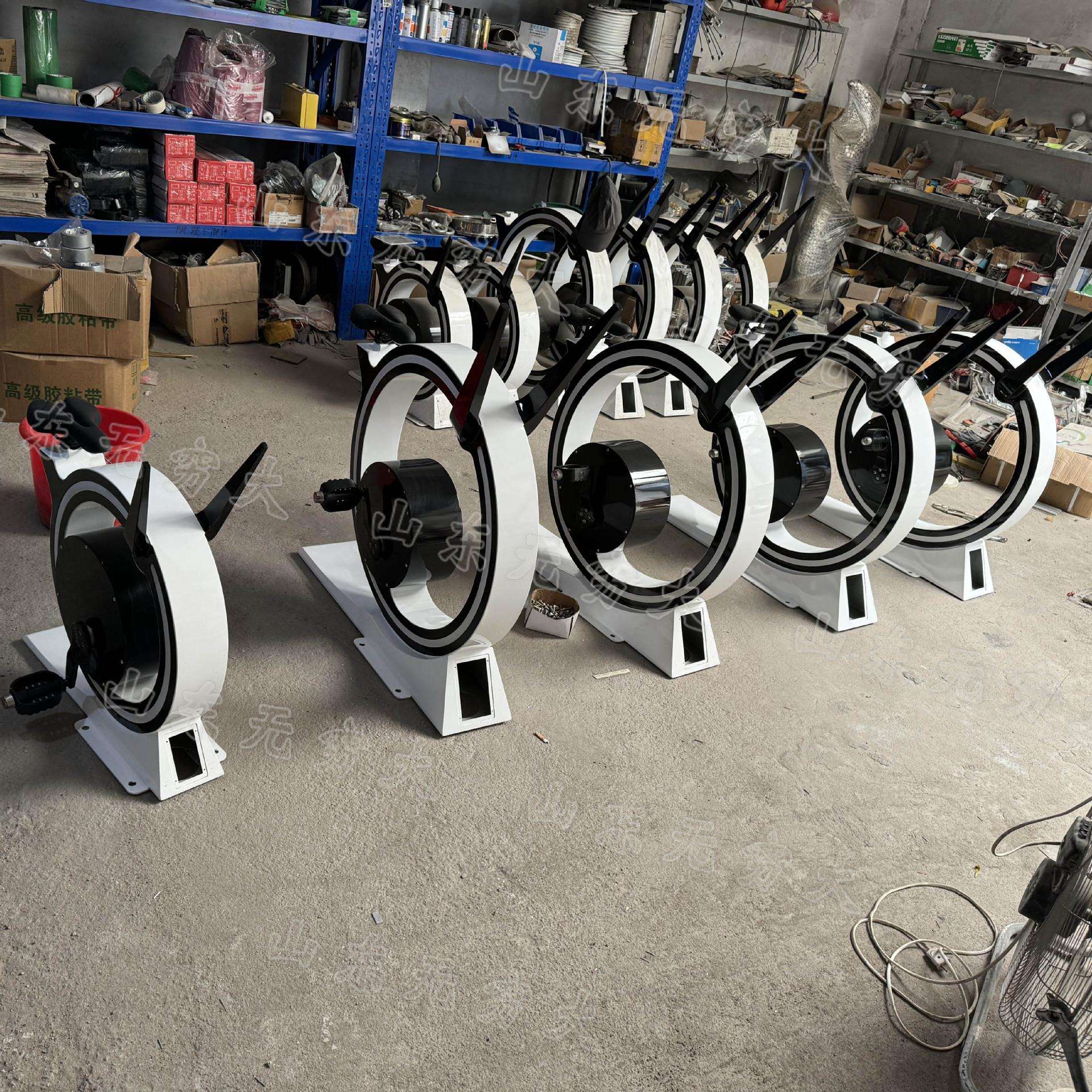 无动力脚踏发电发光单车 户外竞技娱乐设施不锈钢mini儿童单车