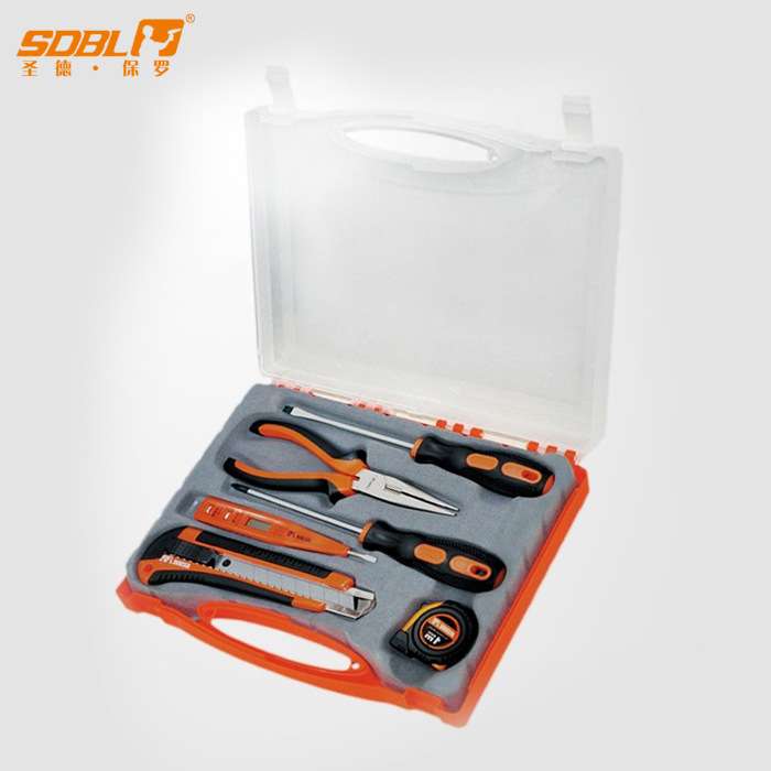圣德保罗 SD-006-A 家用维修五金工具套装工具箱 7件