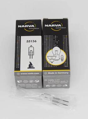德国进口NARVA 55136 12V 20W (竖丝)分光度计灯泡G4竖丝米泡