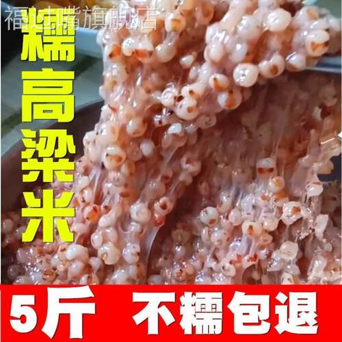 东北黏糯高粱米粘高粱米农家新鲜糯米去皮包粽子年糕汤圆糍粑专用