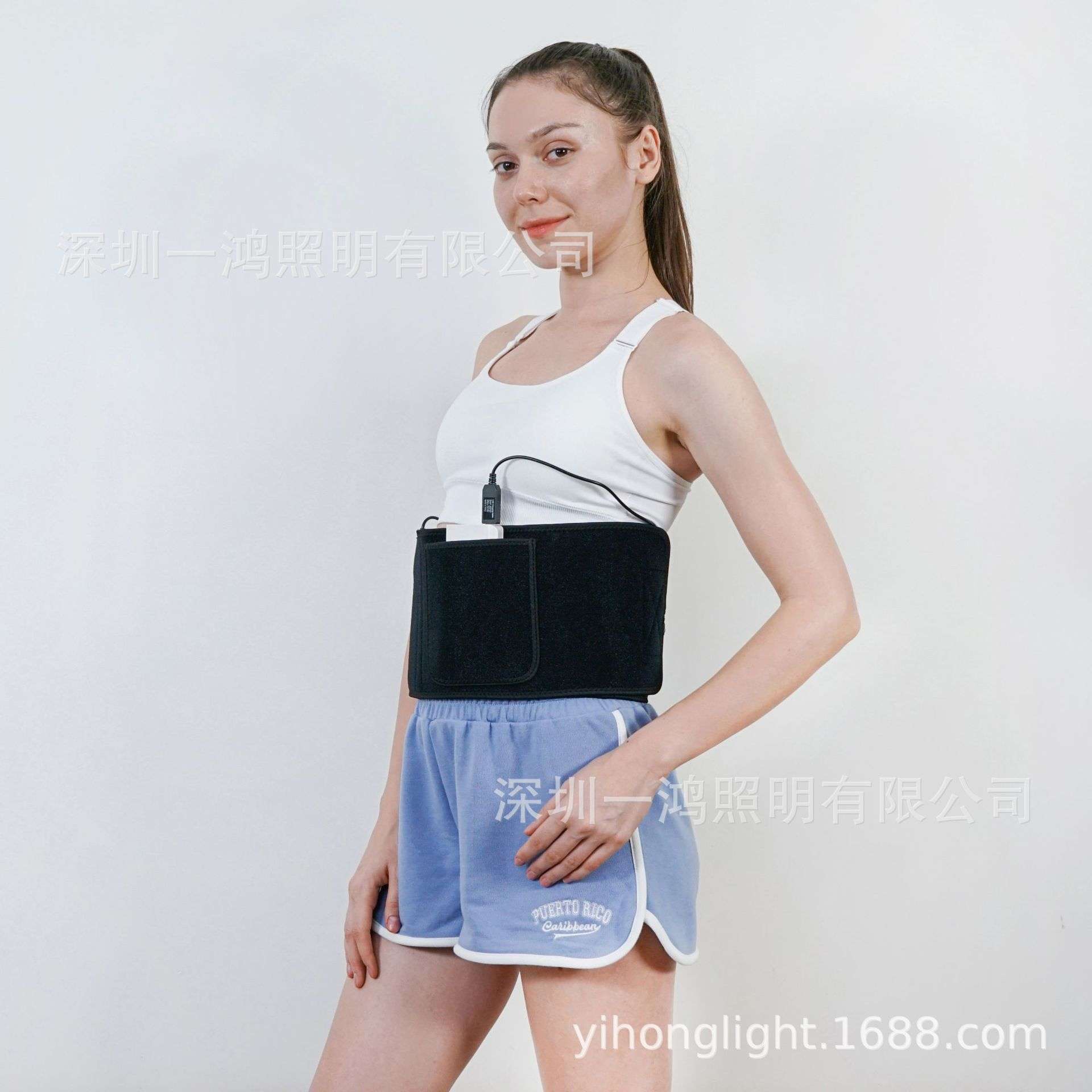 深圳工厂供应跨境电商红光腰带红外线脉冲腰带 加热腰带 发热腰带