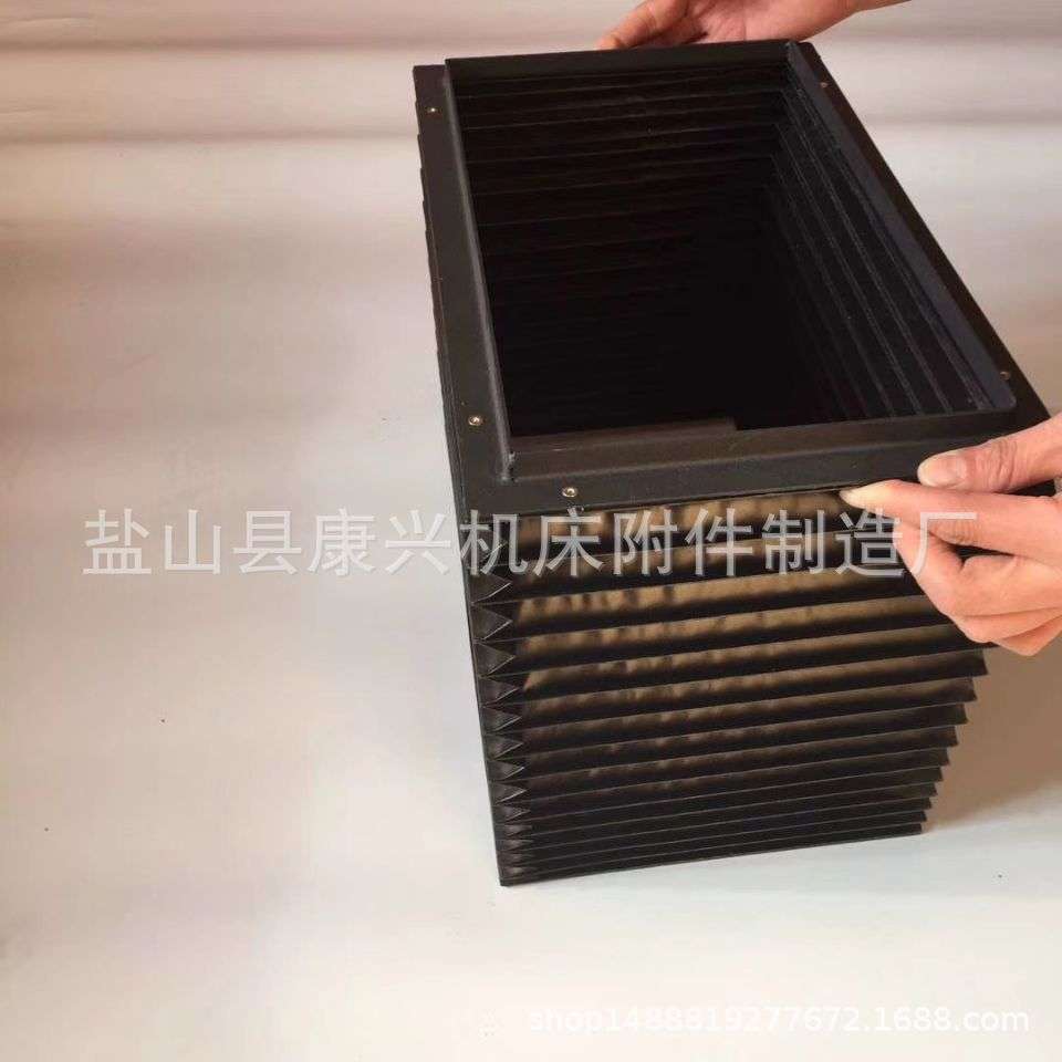 美观实用升降平台防护罩方形风琴式防尘罩伸缩式升降机防护罩厂家