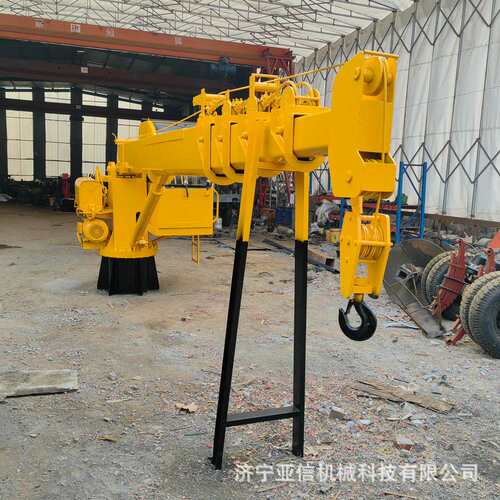 亚信16吨液压伸缩臂船吊水上作业船用起重机甲板固定式克令吊