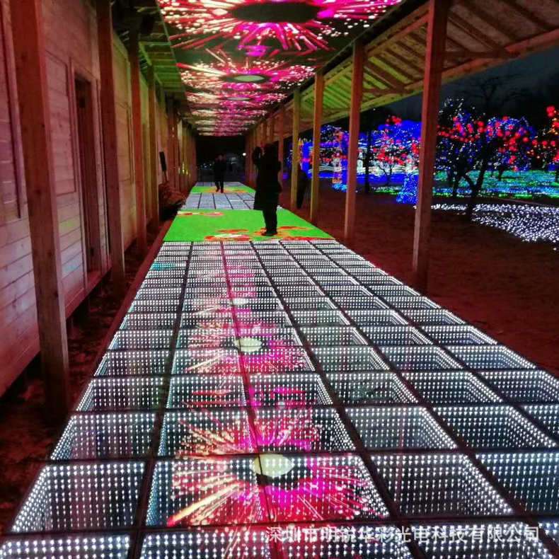 厂家P4.81LED体感互动地砖屏 舞台地板屏 互动显示屏