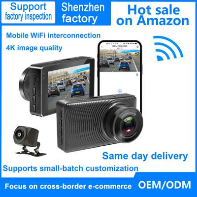 Dashcam 4K HD before and after dual recording