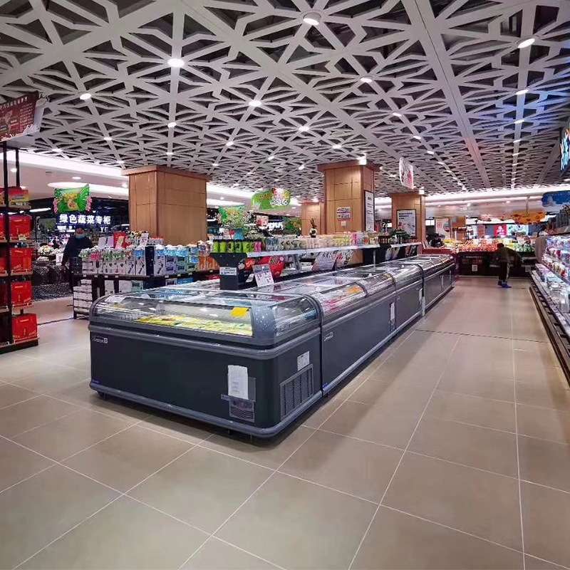 组合岛柜超市卧式自动化霜冷冻柜冷藏展示柜速冻冰柜商用食品急冻