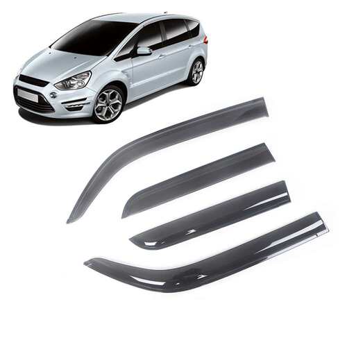 适用福特FORD S-MAX 2006-2015晴雨挡侧窗导流板雨眉加厚注塑透光