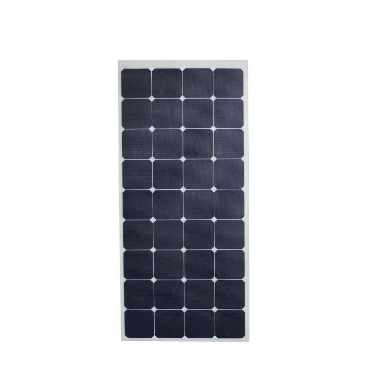 厂家 sunpower120W 半柔性太阳能电池板 可弯曲 房车游艇设计