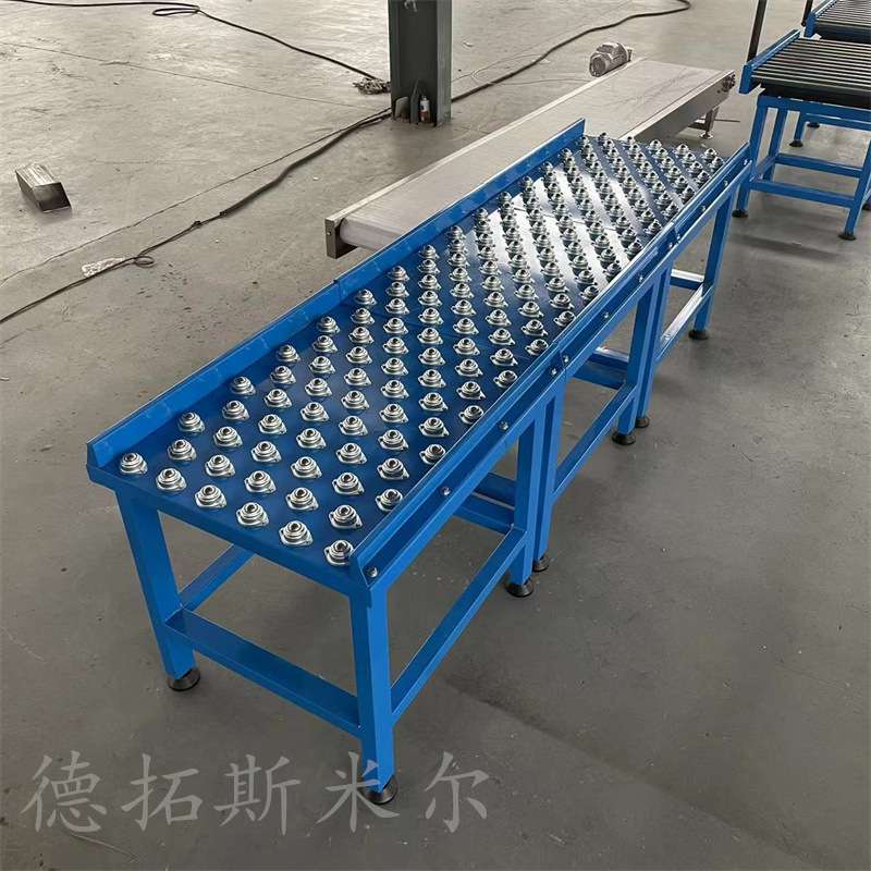 90度直角转弯输送机电表箱装流水线牛眼滚珠工作台手推辊道传送带