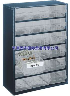 137478 Raaco蓝色零件柜工具柜18个抽屉150mmx417mmx306mm