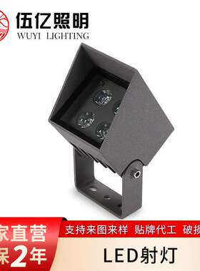 LED长方形4W投光灯景观照树灯户外庭院聚光灯草坪射灯耐用强光