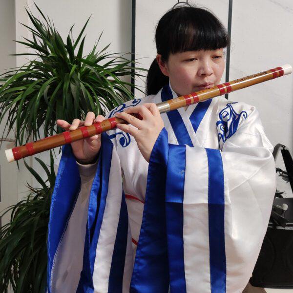 欧特海紫竹素笛学生笛子乐器初学晋级竹笛专业苦竹两节演奏横笛