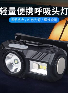检修感应便携泛照明多功能旋转磁吸聚度灯光18露营光户外LED头灯0