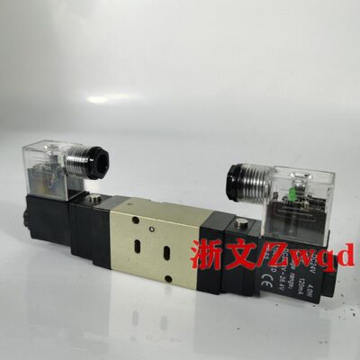 二位四通电磁阀VF3230B-4D-02 VF3230B-5D-02双电控换向阀板式