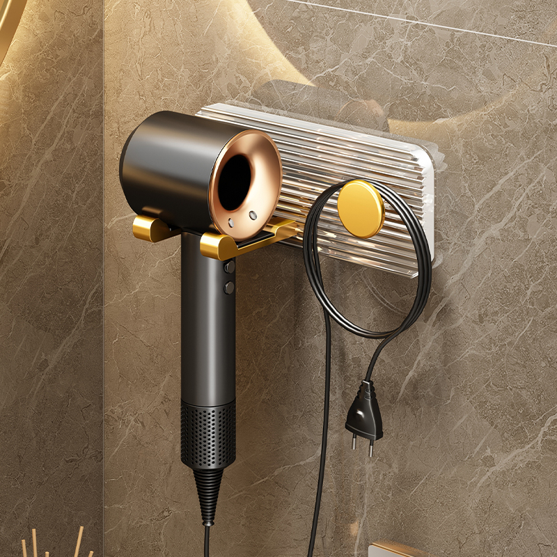 吹风机置物架免打孔卫q生间壁挂式电吹风支架浴室风筒收纳架子挂