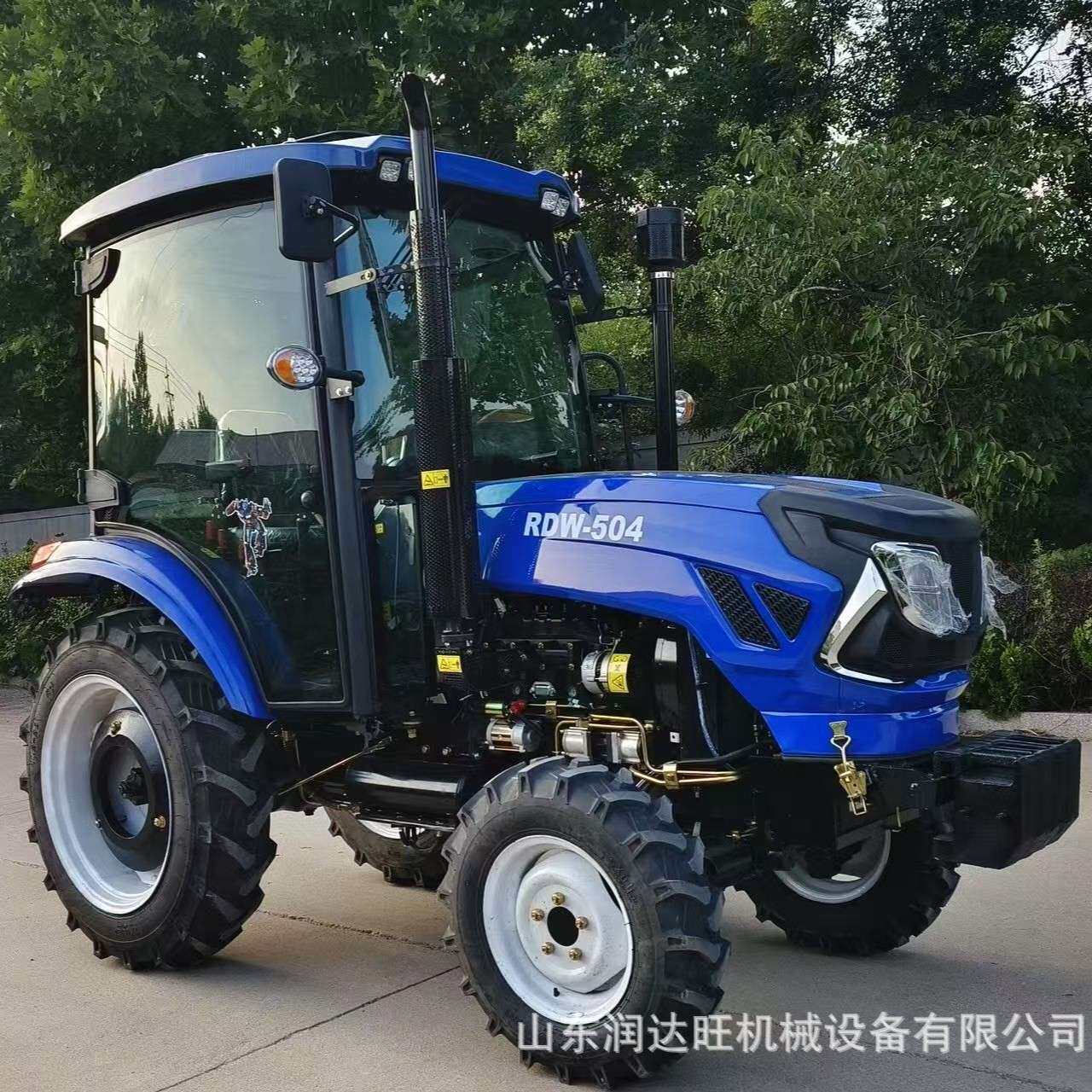 504大马力多缸驾驶室拖拉机 60马力犁地玉米小麦谷类播种拖拉机