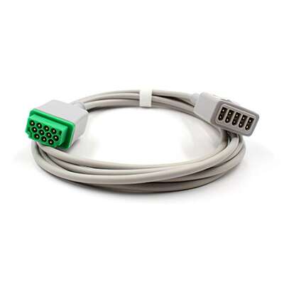 GE兼容主线揽3/5心电导联线 Marquette 马奎特11针 ECG 电缆