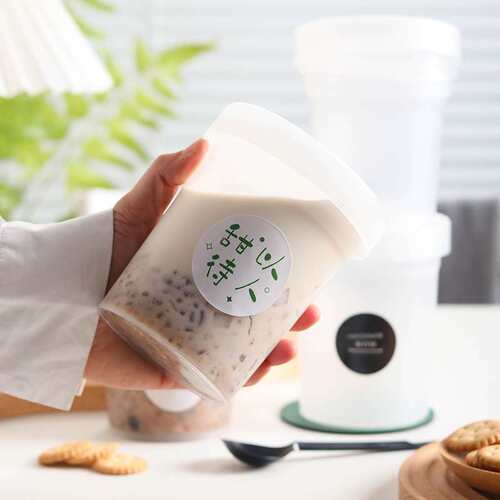 【整件400个】烧仙草罐子酸奶杯仙草杯芋圆水果捞500m甜品奶枣盒