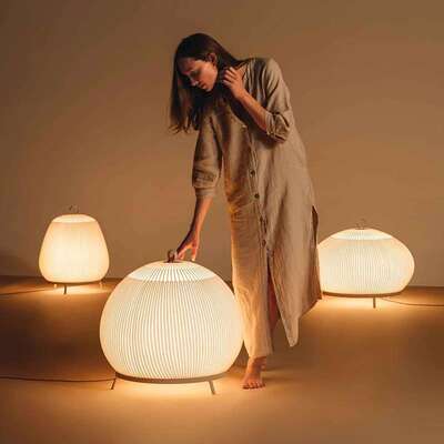 Vibia Kint意式中古极简客厅茶几卧室床头台灯创意设计师样板间灯