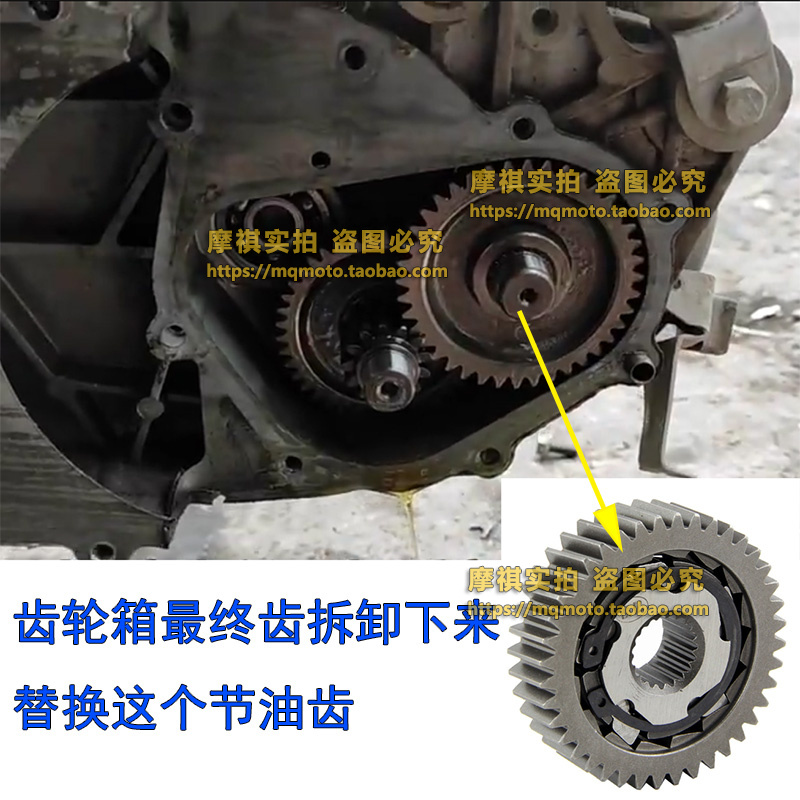 节油利器踏板车助力车lGY648 50 80 125 150节油齿滑行器 滑行齿