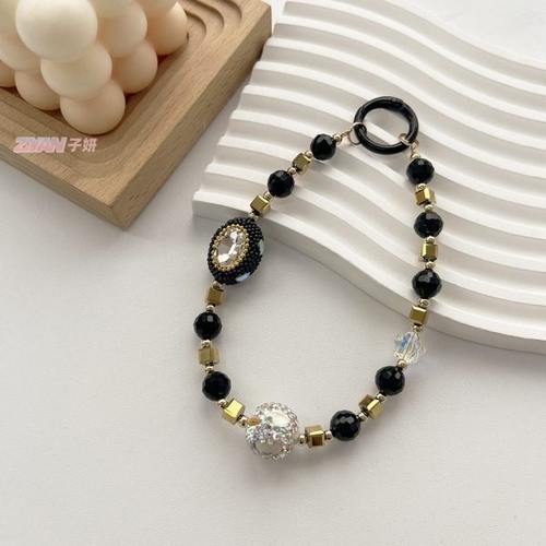 Clove 高级感手机链短款手腕挂绳西域公主手工串珠手机壳挂件钥匙