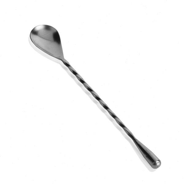 20cm日式水滴不锈钢短吧勺鸡尾酒搅拌勺调酒工具酒吧吧梗其它酒具