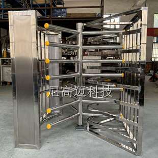 青海景点旋转栅门,不锈钢单项出入口旋转栅栏闸机,手推单象通过门