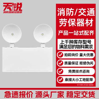泰和安壁挂集电集控应急照明灯 双头灯6604A/6602B/6601C