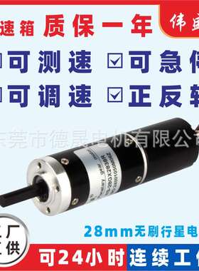 2838无刷直流减速电机12V24V行星齿轮微型可调速小型正反转小马达