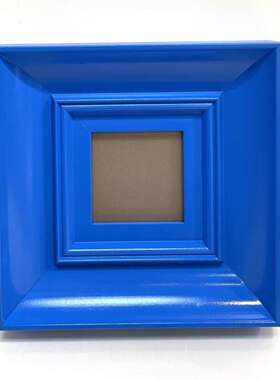 【支持定】现代简约实木蓝色油画外框相框画框镜框客厅展厅装饰