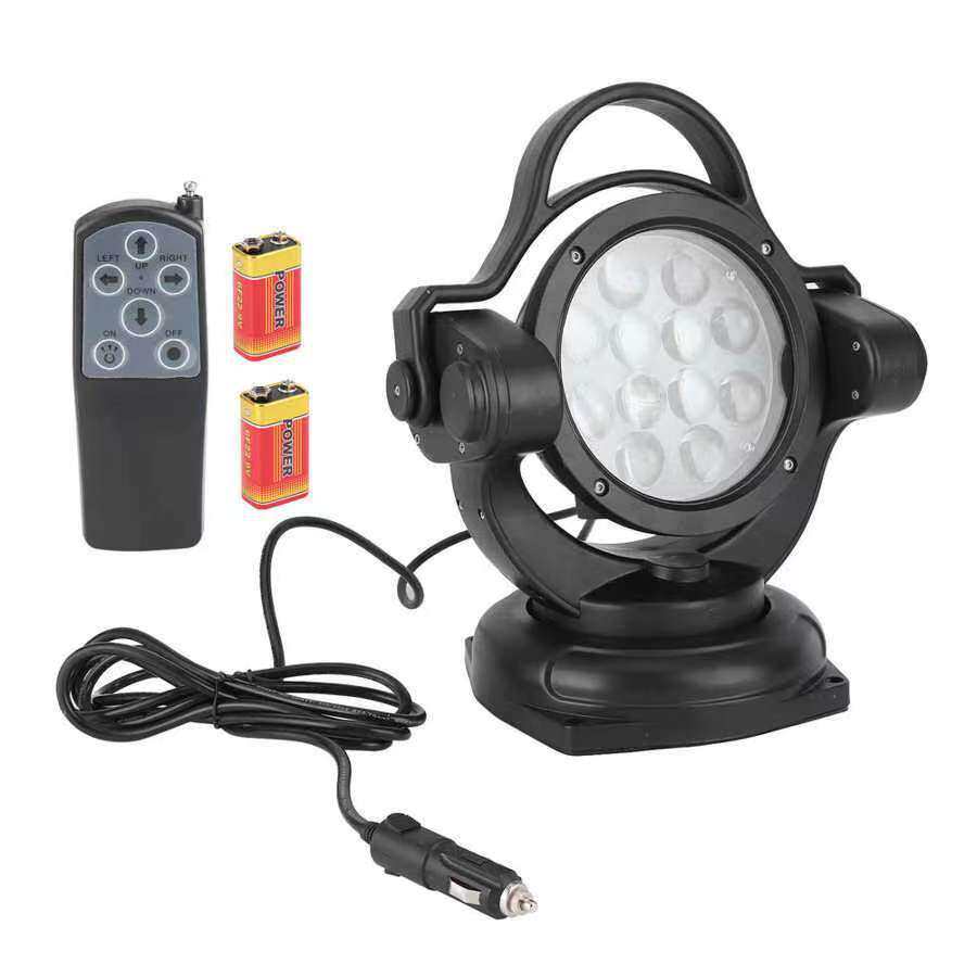 60W LED遥控探照灯360°可旋转船舶搜索灯车载吸顶射灯巡航工作灯