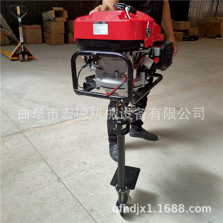 汽油挂桨机 鱼塘小船水下推进器 带档位木船外挂机