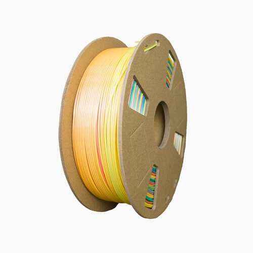 PLA彩虹色丝绸渐变色3D打印耗材1KG1.75mm Silk Rainbow Filament