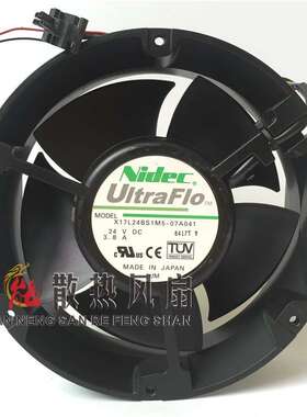Nidec X17L24BS1M5-07A041 17250 24V 3.8A 17CM 轴流大风量风扇