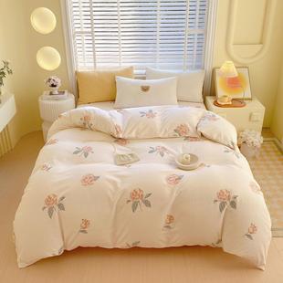 A类纯棉被套单件150x200cm全棉老粗布褥子套200x230被罩2025新款