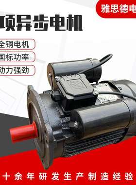 YL90L14单相异步电机220V 2极3 1.1KW铜线单相异步电动机全铜电机