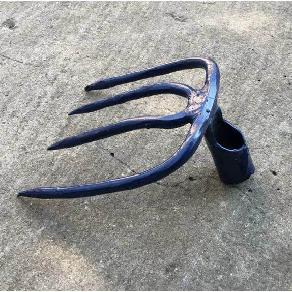 五齿耙子背地背土耙子全钢农用翻地种地耙子锰钢开荒翻土农民耙子