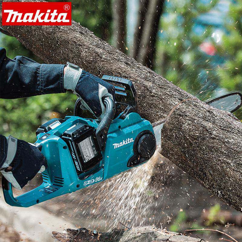 makita牧田充电式链锯DUC400链条锯锂电无刷36V充电式切割机电锯