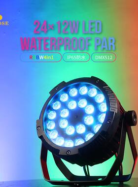 24颗12W防水帕灯舞台灯光户外演唱会 RDM全彩LED照树建筑文旅亮化