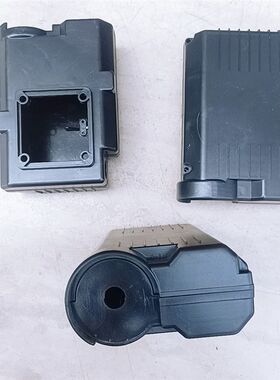 空压机电机电容盒打气泵皮带式接线盒单相电机连身双电容塑料盒