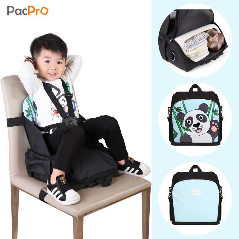 PacPro宝宝餐椅包可折叠储物妈咪包多功能便携式外出婴儿童增高垫